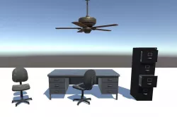 Old Office Free low-poly  3D model
