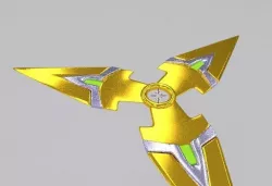 overwatch genji shuriken Free 3D model