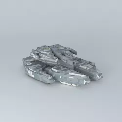 Paladin Hover Battle Tank Free 3D model