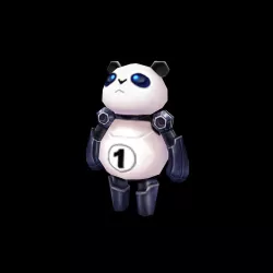 panda Free low-poly  3D model