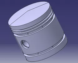 Petrol Engine Piston Free 3D model