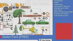 PSRC Starter Pack Free low-poly  3D model