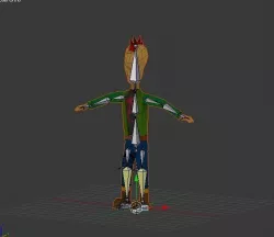 Punk rocker Free 3D model
