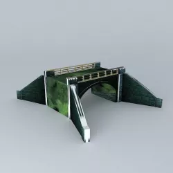 Railing Bridge Free 3D model