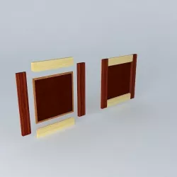 Raised Panel Door Frame Free 3D model
