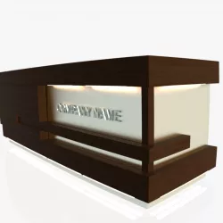 Reception Desk 1 Free 3D model