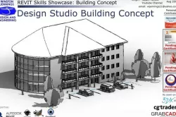 Revit Skills Showcase Design Studio Building Concept Free 3D model