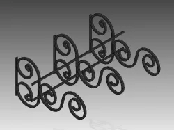 Rustic Decoration Wall Free 3D model
