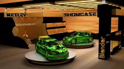 Shiny 206 Green and Yellow Free 3D model