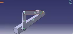 Slider Crank Mechanism Using CATIA V5 Free 3D model