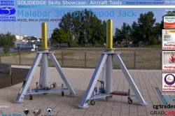 Solidedge Skills Showcase Malabar 30 Ton Tripod Jack Free 3D model