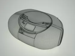 Sony boombox Free 3D model