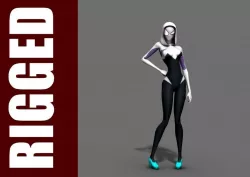 Spider-Gwen Rig Free 3D model