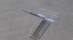 Stairs industrial Free 3D model