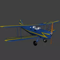 Stampe SV 4 Free low-poly  3D model