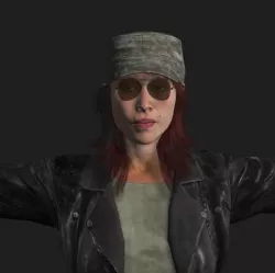 Survival Girl 3D Model Free 3D model