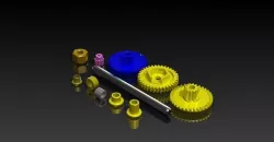 Tamiya Gear set Free 3D model