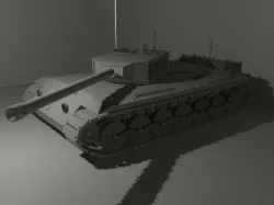 Tank Model Free low-poly  3D model