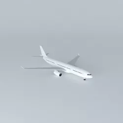 Template - Airbus A330-200 Free 3D model