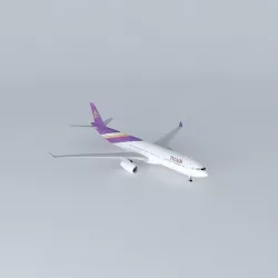 Thai Airways Airbus A330 343 2014 Free 3D model