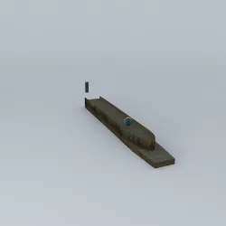 The Big Green Bagel Free 3D model