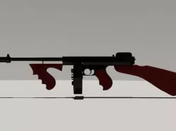 Tommy gun Free 3D model