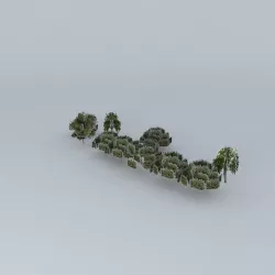Trees street sao paulo Free 3D model