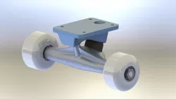 TRUCK ASSEMBLY of skateboard Free 3D model