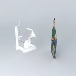 Turbine Cross-flow Free 3D model