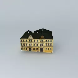 Two Gothic houses  Free 3D model