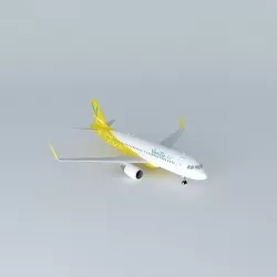  Vanilla Air Airbus A320 216 2013 Free 3D model