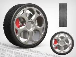 Wheel Lamborghini Gallado 2005 3D model