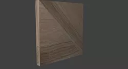 Wood Square Shaped Building Block Free 3D model