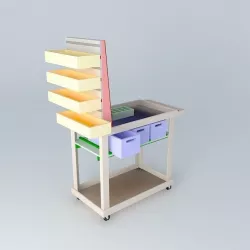 Woodshop Cart Free 3D model