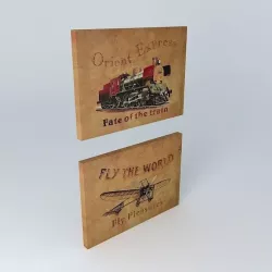 2 paintings Phileas Fogg houses the world 3D model