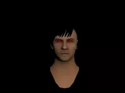 3D Head with sharigan like Eye Free low-poly  3D model