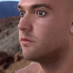  3d model human head Low-poly  3D model