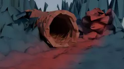 Alienworld Scene Free low-poly  3D model