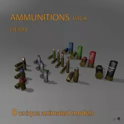 Ammunition pack DEMO Free low-poly  3D model