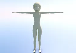 Anime - or - Loli base model Free low-poly  3D model
