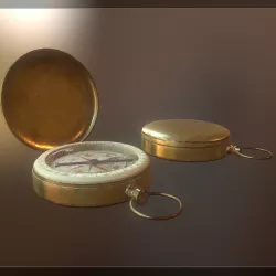 antique Compass Free low-poly  3D model