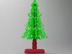 artistic christmas tree free Free 3D model