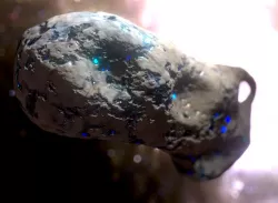 Asteroid with mysterious minerals for free  Free low-poly  3D model