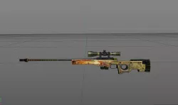 AWP Dragon Lore CSGO Free 3D model