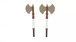 Axe Battle Free Free low-poly  3D model
