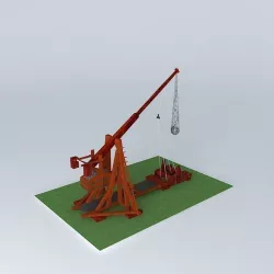 Ballista catapult 3D model