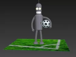 Bender Free low-poly  3D model