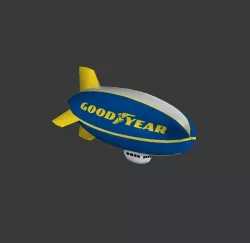 Blimp Free low-poly  3D model