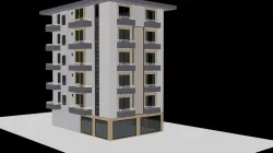 Building-Apartment Free 3D model