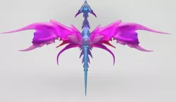 Butterfly Fairy Dragon Model Free low-poly  3D model